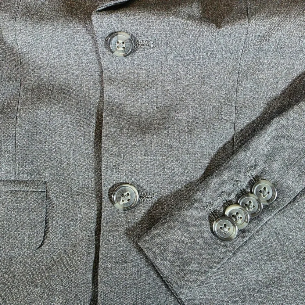 Cat & Jack Boys Grey Suit Jacket Blazer Size 10 Formal Wedding School Recycled